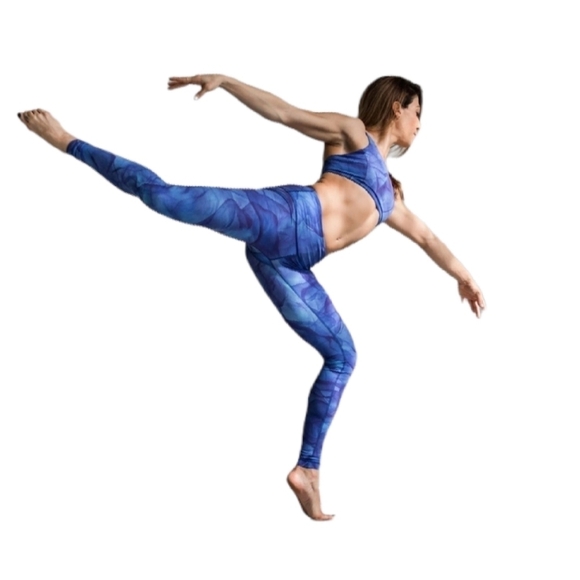 Lululemon Wunder Under Pant III Midnight Tulle Multi‎ Sz 4 - Picture 1 of 7